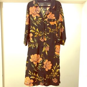 Nasty Gal Floral Duster